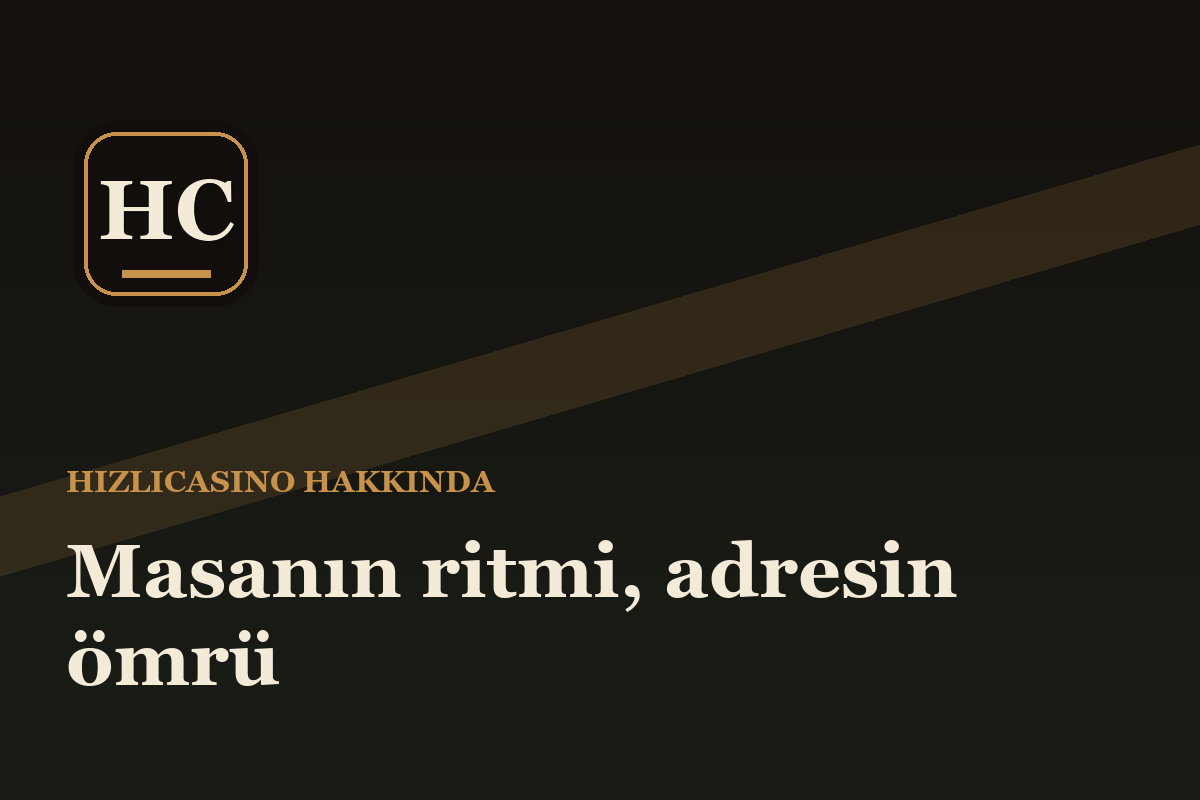 Masa Defteri: Hızlıcasino hakkında keçeli masa ve bakır damga